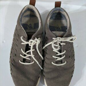 Vans OTW Taupe Tesella Lace Up Basket Weave Skate Shoe - size 10.5